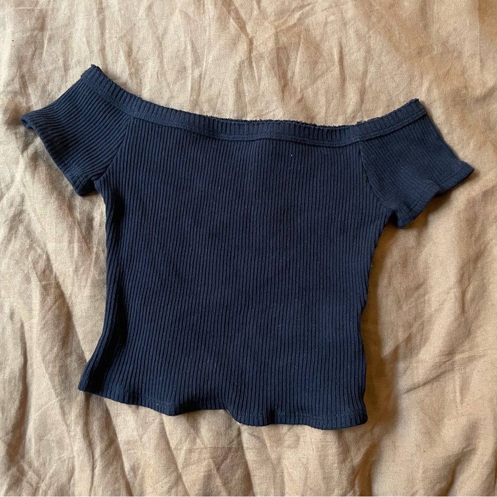 Urban Outfitters Black Off-Shoulder Sweater